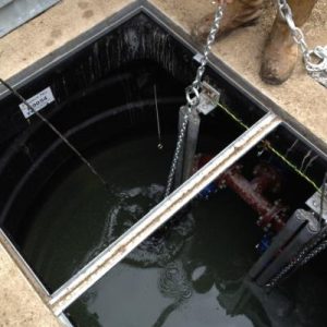 Packaged Pump Station being installed