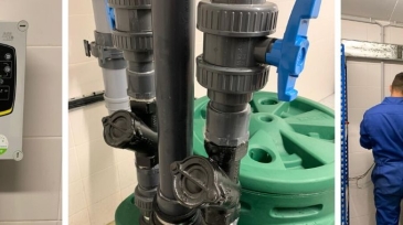 Wastewater pump installation