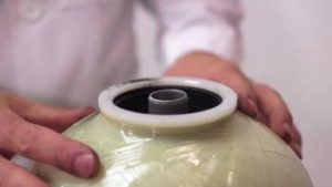 Water filtration equipment being fixed