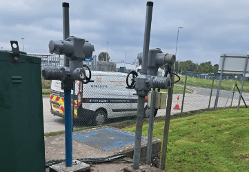 An image of one of our vans on site