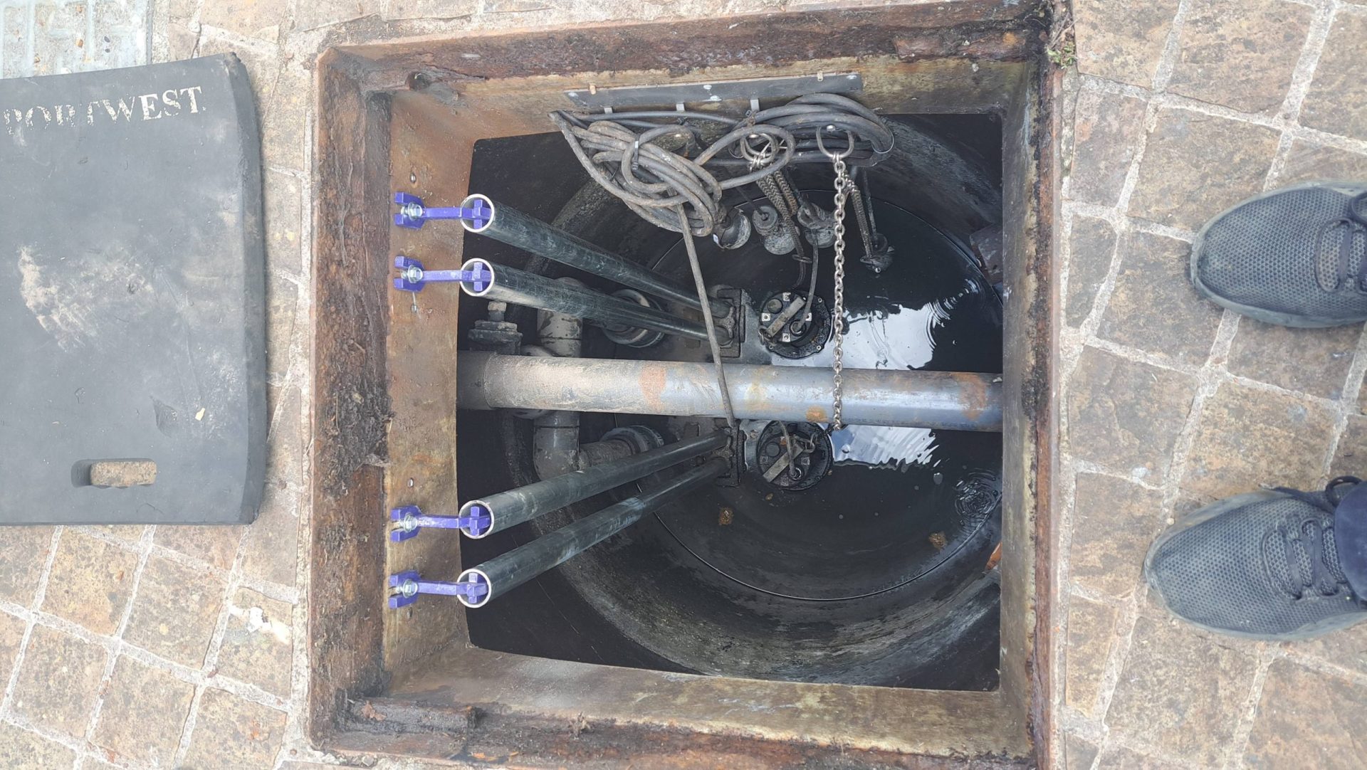 An image of a sump and two storm water pumps repaired by our engineers